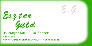 eszter guld business card